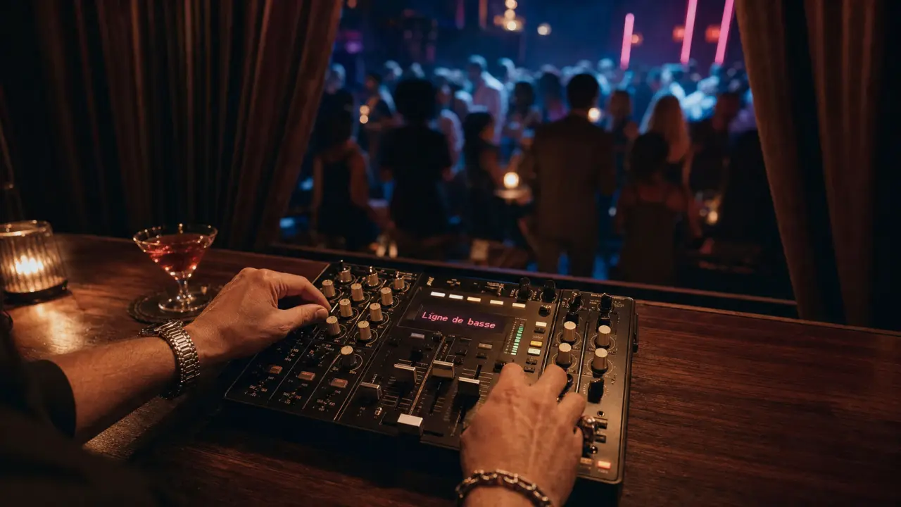 Musique entrainante pour lancer la soirée, DJ et piste de danse