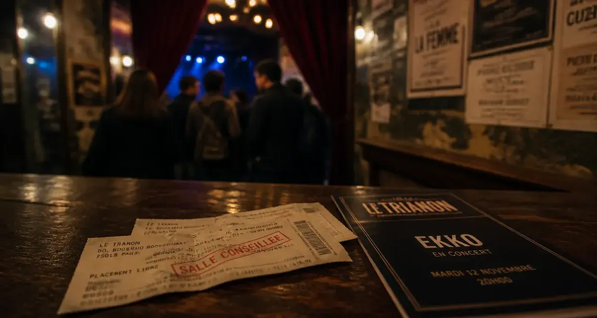 Billets et programme pour une salle de concert recommandée