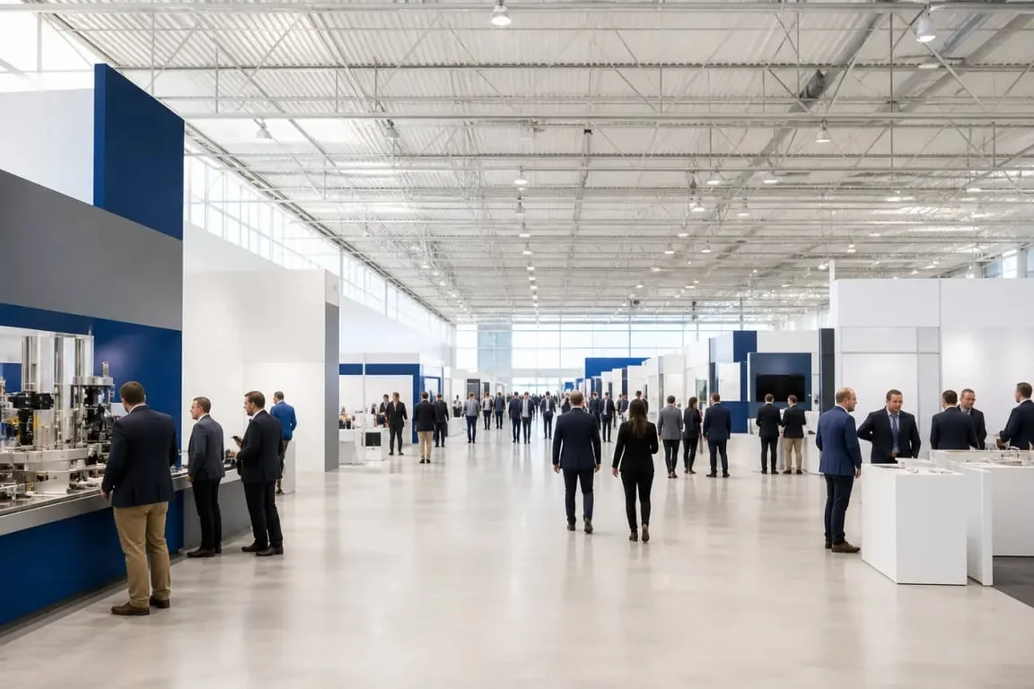 Parc des expositions d'Alès Agglomération, hall modulable pendant un salon