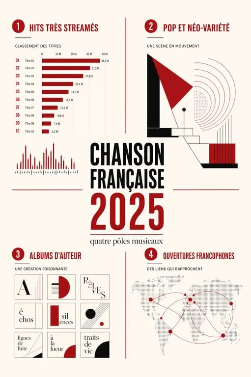 Chanson française 2025 : illustration des grands courants musicaux de l’année