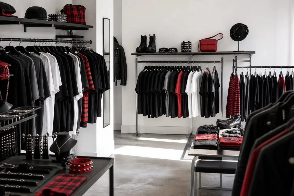 Rock à gogo à Nantes, boutique rock et alternative avec tee-shirts de groupes, accessoires et friperie