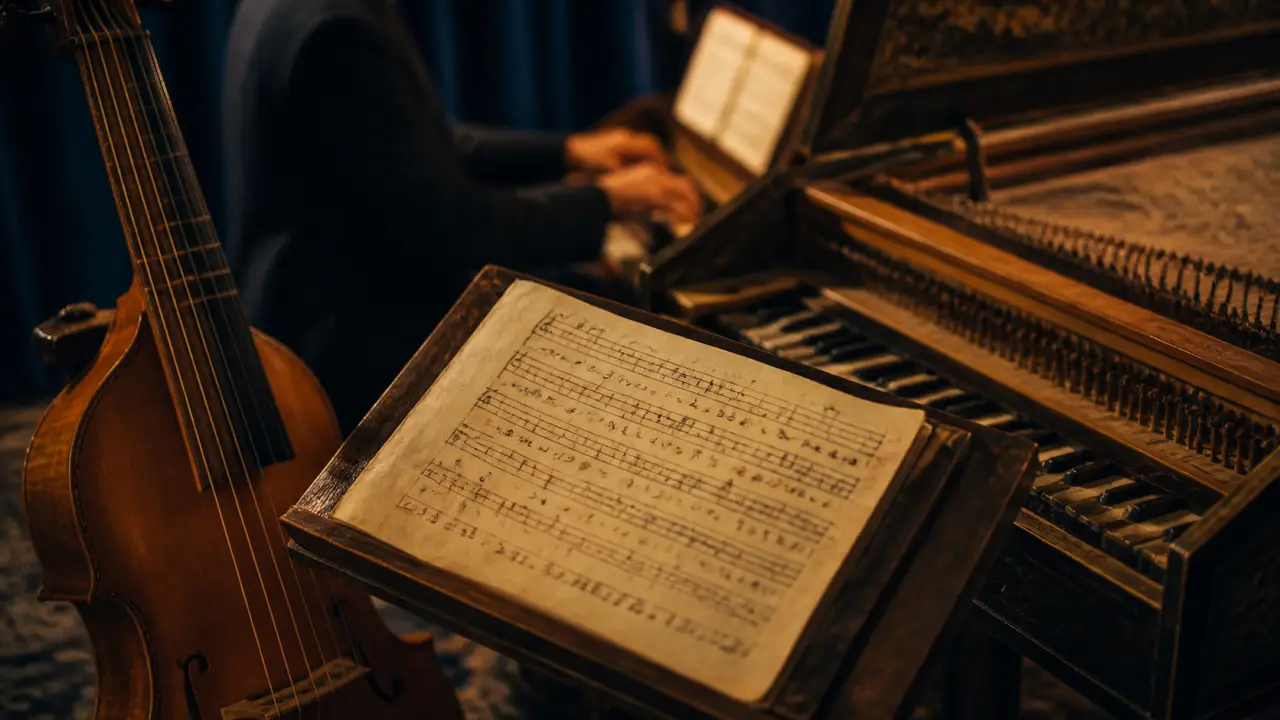 Époque baroque en musique : viole de gambe et clavecin, basse continue