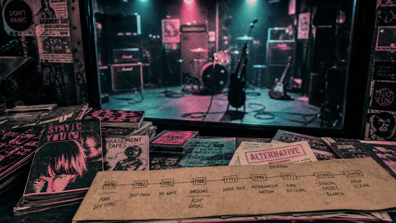 Groupe rock alternatif : fanzines et salle de concert, années 80 au grunge 90s