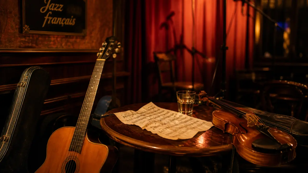 Jazz francais musicien en scène à Paris, trio manouche en club
