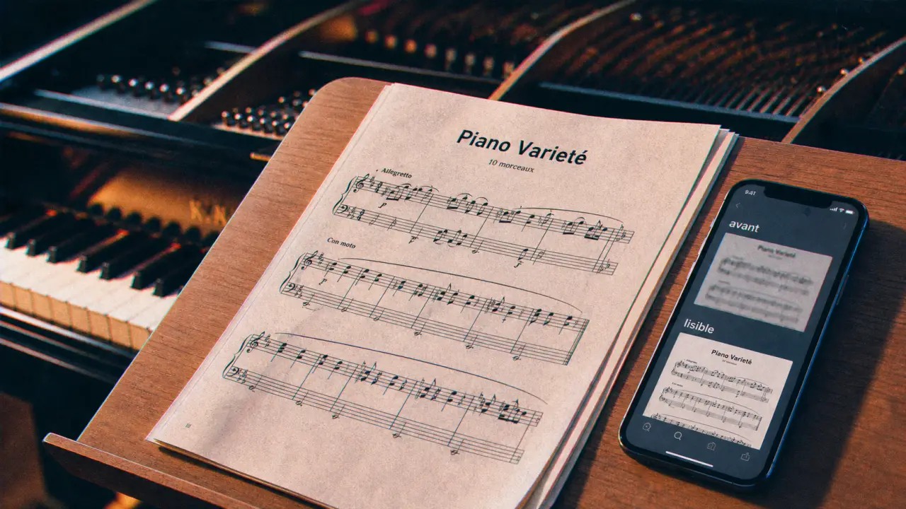 Partition piano gratuite variété française pdf : aperçu de fichier imprimé