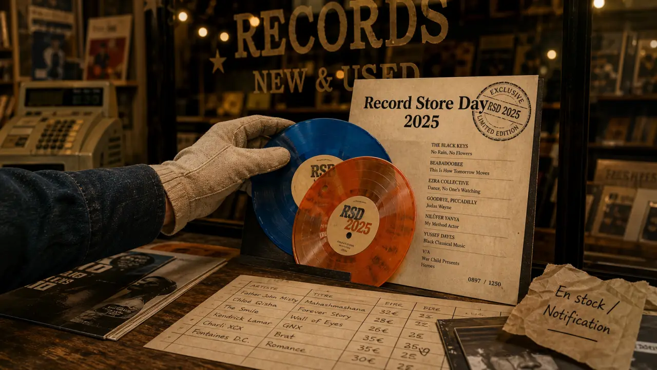 Record store day 2025 : vinyles colorés en stock en disquaire