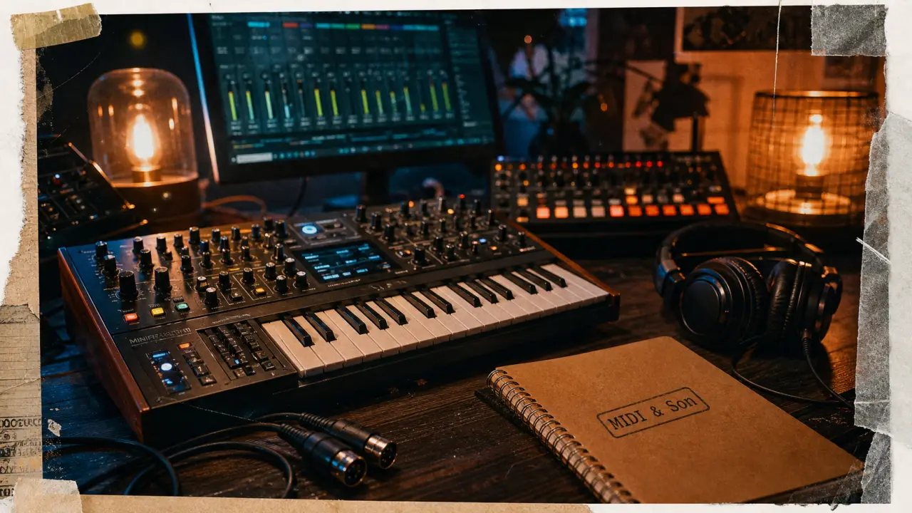 Synthé MIDI sampler, instrument de musique electronique