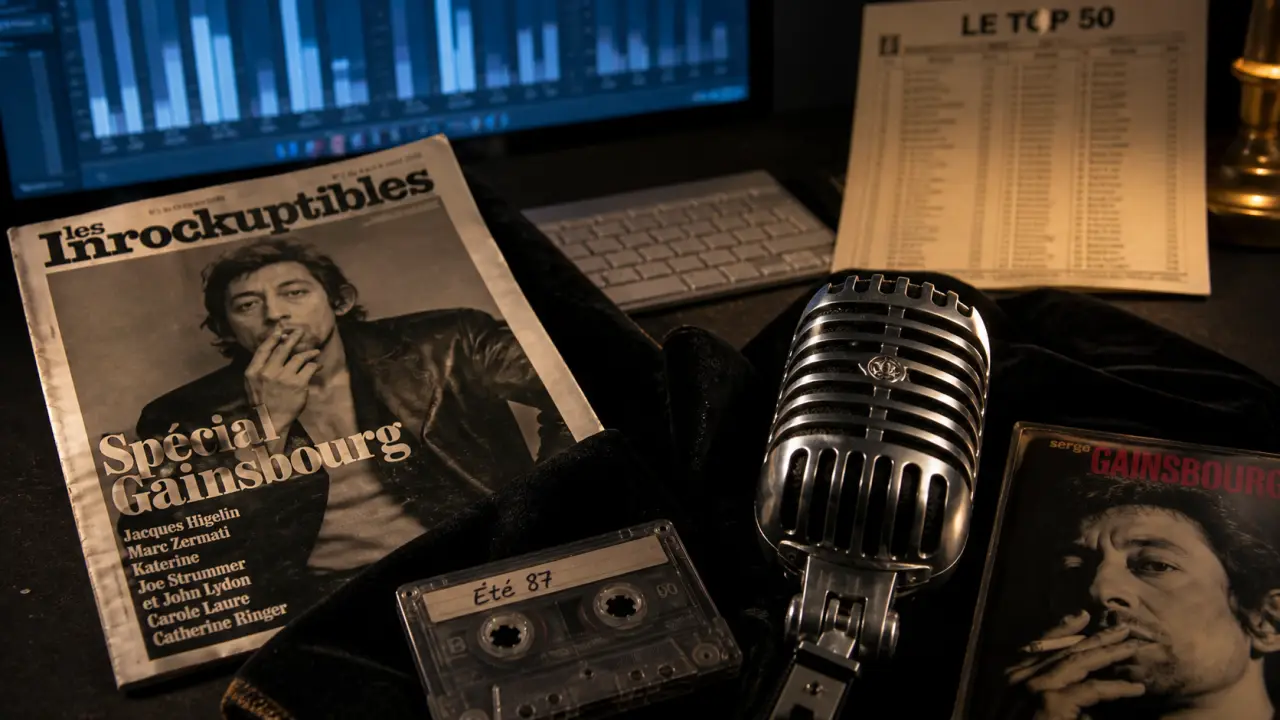 Chanteur variété française Goldman reste premier