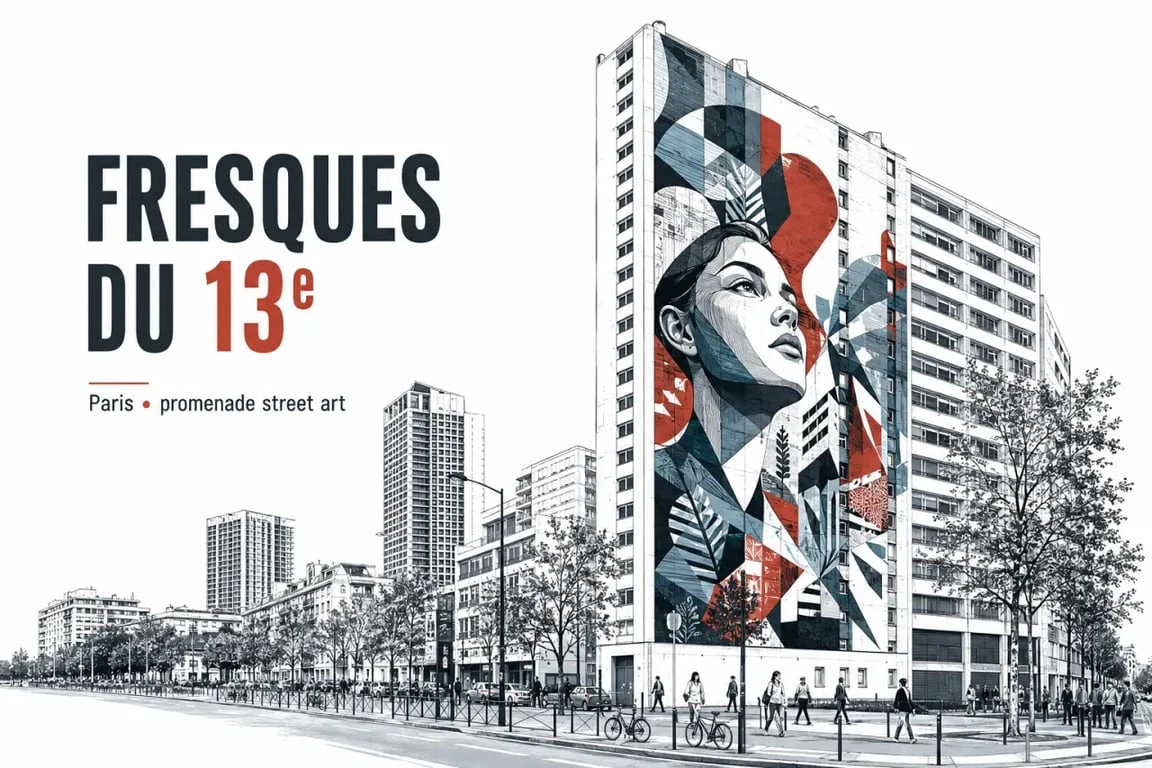 Mur des artistes à Paris, fresque monumentale dans le 13e arrondissement