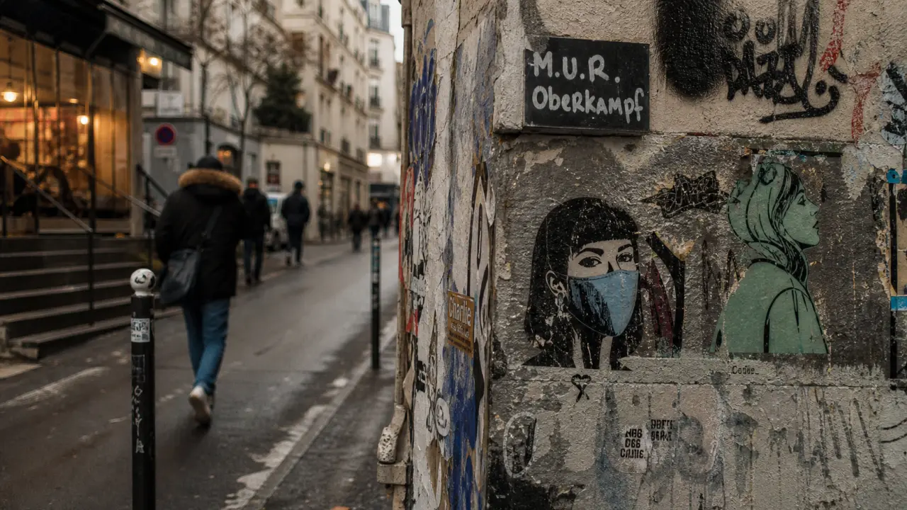Mur des artistes à Oberkampf, fresques de street art à Paris